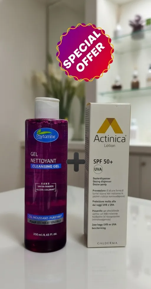 Pack Actinica Lotion Spf 50+ (80g) Et Gel Nettoyant Phytamine thumbnail 3