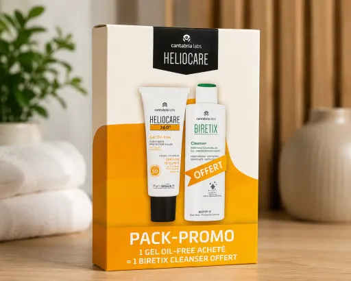 360° Gel Oil-free Spf50 + Biretix Cleanser Offert – Pack Promo thumbnail 2