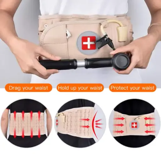 Ceinture Lombaire Gonflable De Décompression – Soutien Du Dos Et Soulagement Des Maux De Dos thumbnail 4