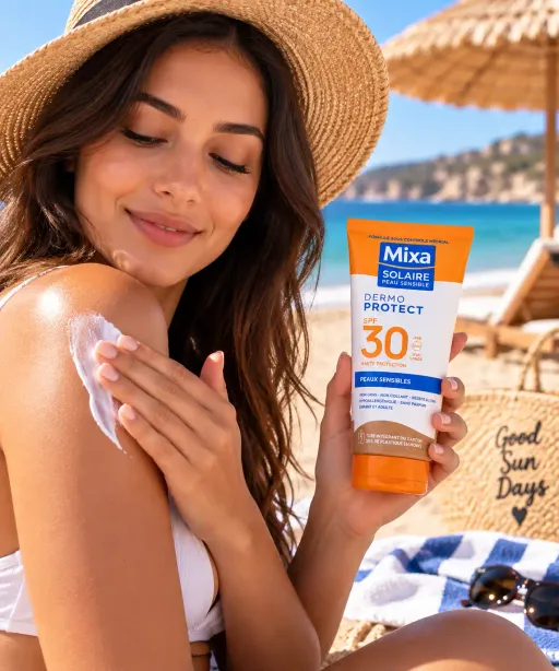 Solaire Dermo Protect Spf 30 – Haute Protection Peaux Sensibles – Enfant & Adulte thumbnail 1