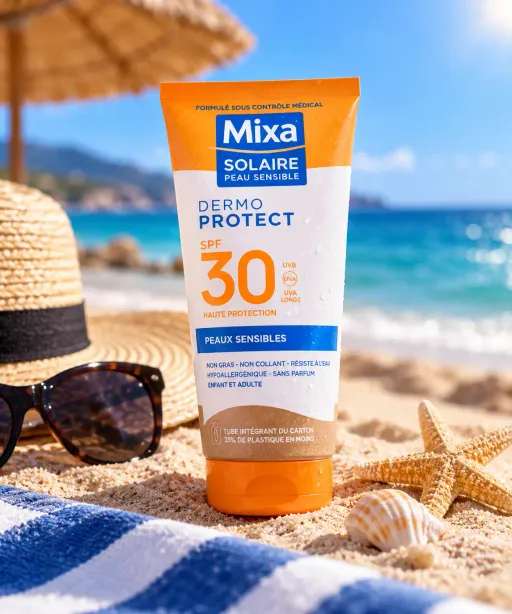 Solaire Dermo Protect Spf 30 – Haute Protection Peaux Sensibles – Enfant & Adulte thumbnail 3