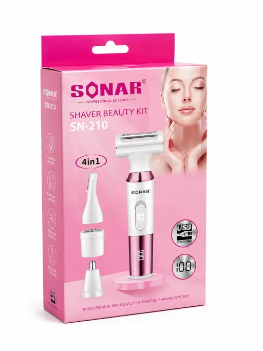 Kit Épilateur & Rasoir Électrique 4 En 1 Rechargeable Usb Pour Femme thumbnail 2