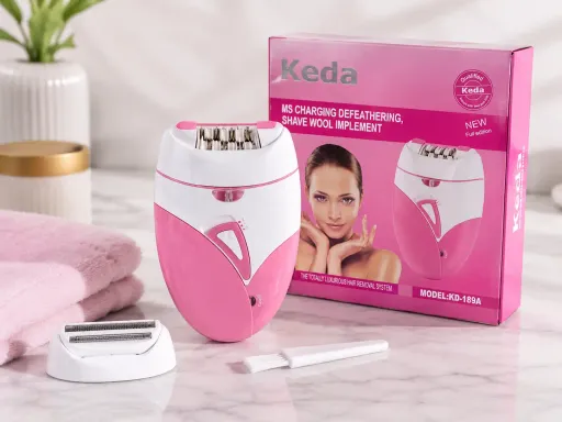 Épilateur Rechargeable 2 En 1 – Épilation & Rasage Sans Fil Avec Accessoires thumbnail 1