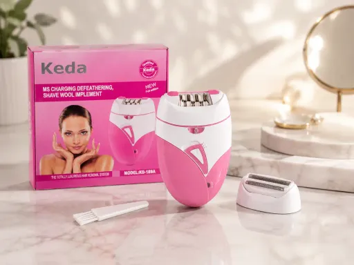 Épilateur Rechargeable 2 En 1 – Épilation & Rasage Sans Fil Avec Accessoires thumbnail 2
