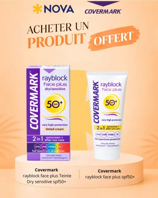 Rayblock Face Plus Teinte Dry Sensitive Spf50+ - Protection Solaire Teintée Peaux Sèches = Rayblock Face Plus Spf50+ thumbnail 2