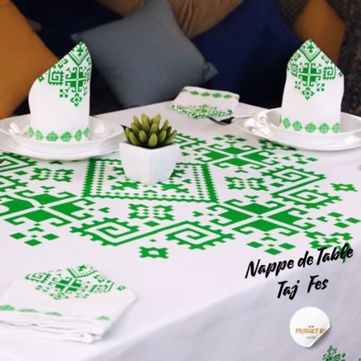 Nappe De Table- Zahrat Fès - Motifs Marocains Authentiques thumbnail 1