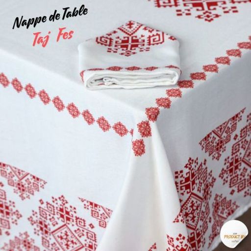 Nappe de Table Taj Fès Rouge thumbnail 1