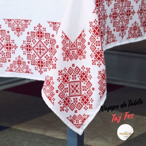 Nappe de Table Taj Fès Rouge thumbnail 4