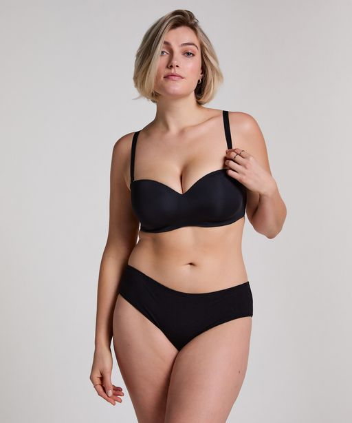 Soutien-gorge Push-up Sans Bretelles À Armatures Préformé Smooth - Noir thumbnail 3