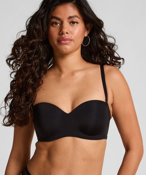 Soutien-gorge Push-up Sans Bretelles À Armatures Préformé Smooth - Noir thumbnail 4
