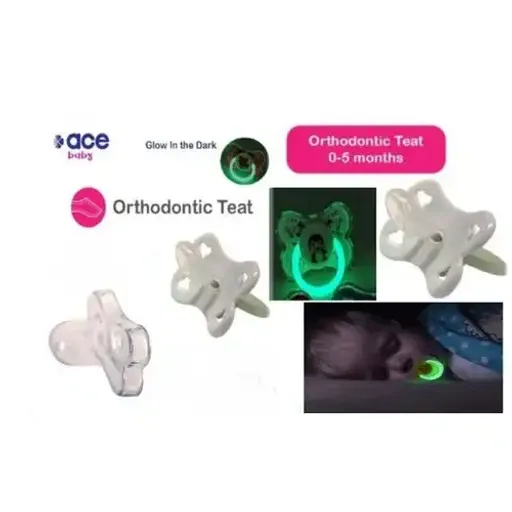 Sucette (orthodontique / Orthodontique Symétrique) En Forme De Papillon Glow In thumbnail 1