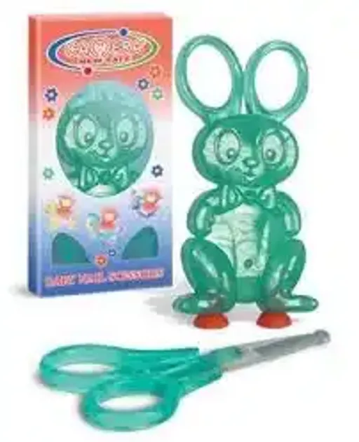 Ciseaux À Manucure Pour Bébé Avec Étui Lapin - Couleur Aléatoire thumbnail 2