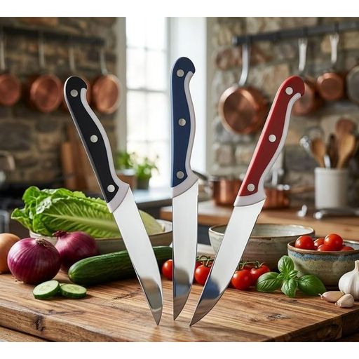 Set De Couteaux De Cuisine 6 Pièces – Lames Inox Ergonomiques Haute Précision thumbnail 4