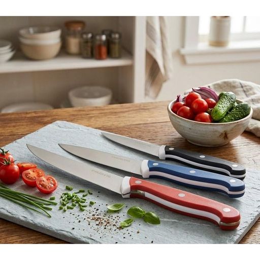 Set De Couteaux De Cuisine 6 Pièces – Lames Inox Ergonomiques Haute Précision thumbnail 3
