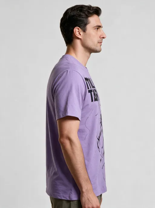 T-shirt Imprimé Militari Violet thumbnail 2