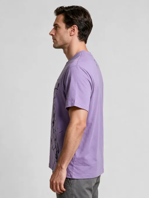 T-shirt Imprimé Militari Violet thumbnail 3