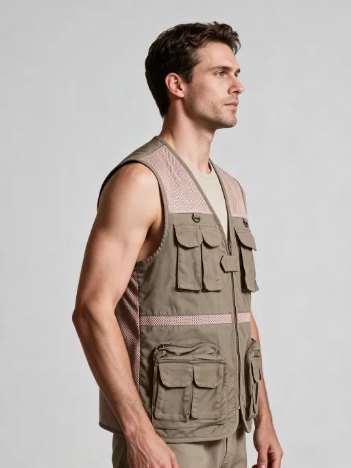 Gilet Tactique Multipoches Style Safari thumbnail 2