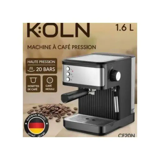 Machine À Café Expresso Koln Mk-818 1,8l Blanc Et Bois thumbnail 2