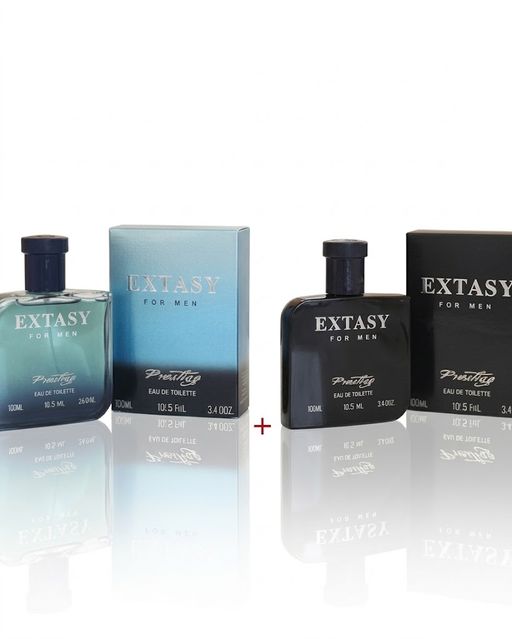 Pack 2 Eaux De Toilette Extasy For Men - Noir & Bleu thumbnail 1