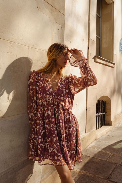 Robe Emma Bordeaux thumbnail 2