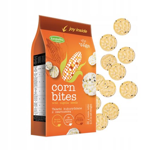Mini Galettes de Maïs aux Graines de Nigelle Sans Gluten Lestello 65g thumbnail 1