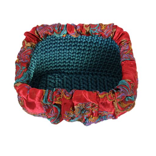 Sac en brocart rouge thumbnail 2