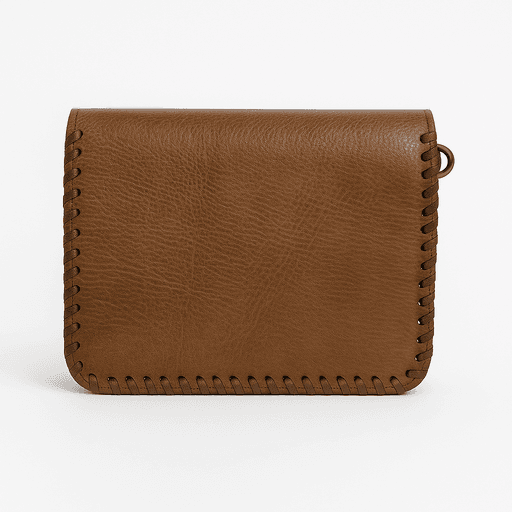Sac croisé en cuir fauve marocain - Design outillé et cravaté à la main thumbnail 2