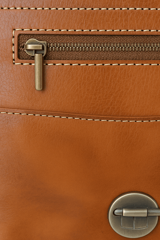 Sacoche en cuir Tan - Handmade Moroccan Briefcase Style thumbnail 2