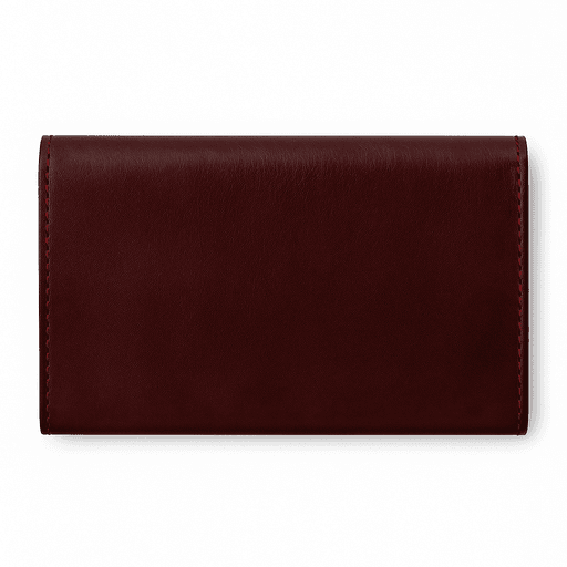 Portefeuille en cuir marocain bordeaux foncé – Sac à main en cuir pour femme thumbnail 2