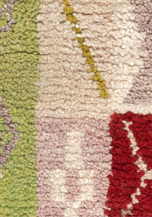 Tapis marocain à motifs de diamants aux douces couleurs pastel thumbnail 2