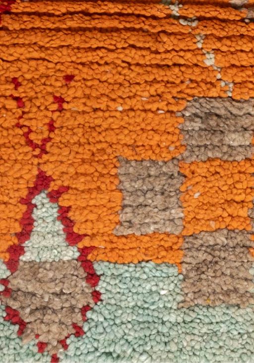 Tapis marocain tribal à rayures abstraites thumbnail 2