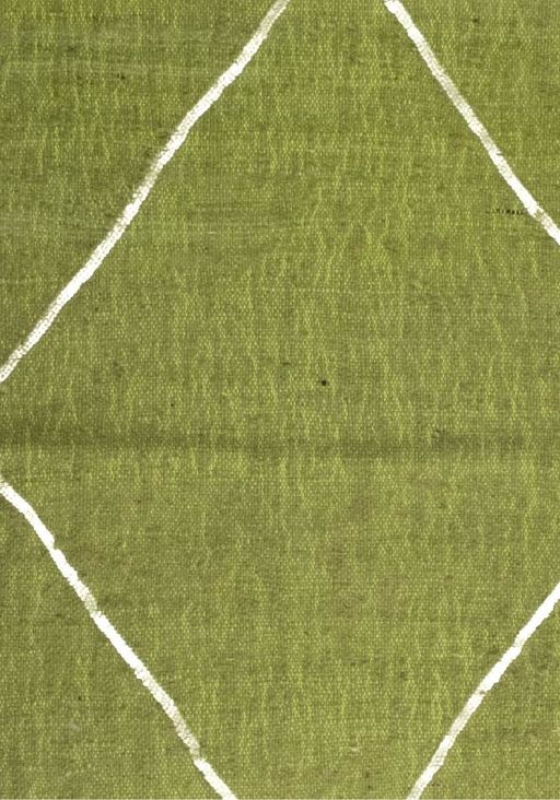 Tapis marocain vert olive - motifs géométriques tissés à la main thumbnail 2