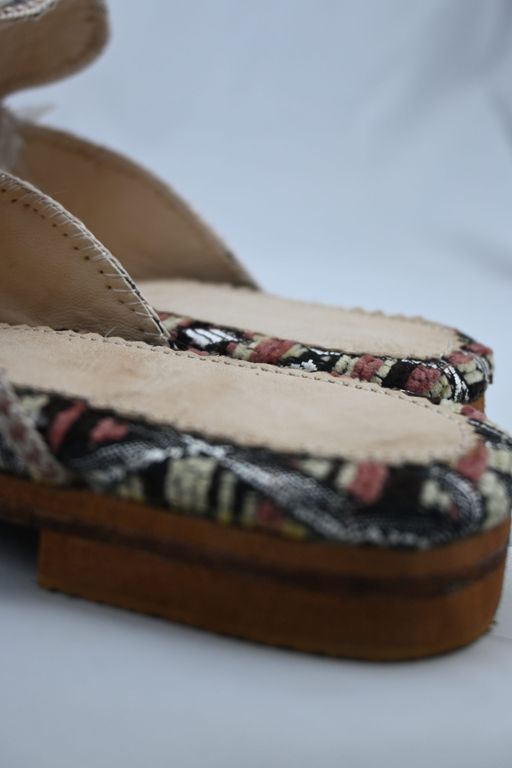 Chaussons mules pour dames - Tissé à la main au Maroc thumbnail 2