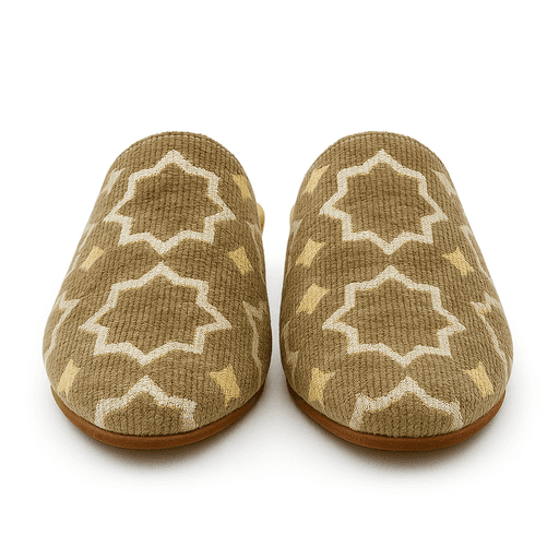 Chaussons mules marocains de luxe Tamghra pour dames thumbnail 2
