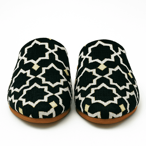 Chaussons mules de luxe pour dames - Faits à la main au Maroc thumbnail 2