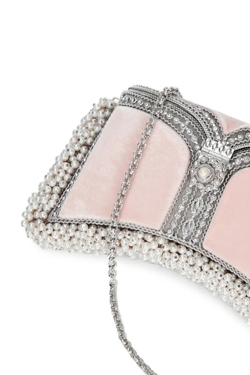 Zeenat Pearl Purse-Champagne Pink thumbnail 2
