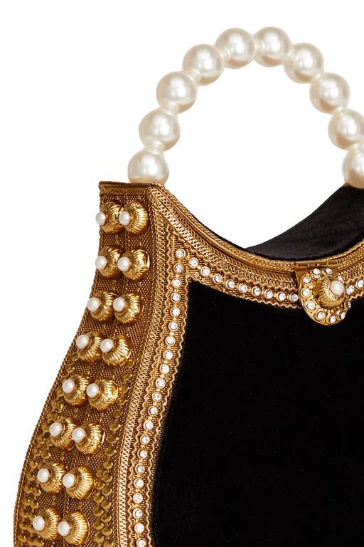 Nimmi Pearl Purse -Cocktail Black thumbnail 3