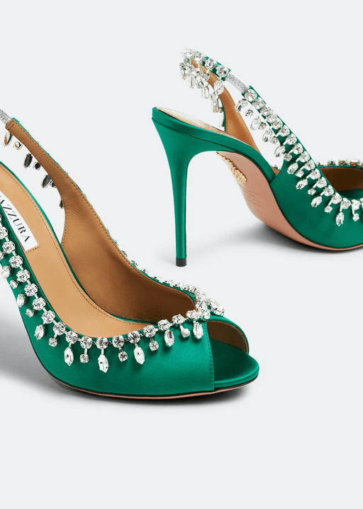 Temptation crystal 105 sandals-GREEN thumbnail 3