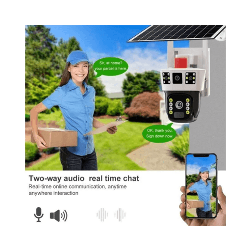 Caméra Solaire 4g Sans Fil 3 Lens 6k 12mp V380 Pro thumbnail 2