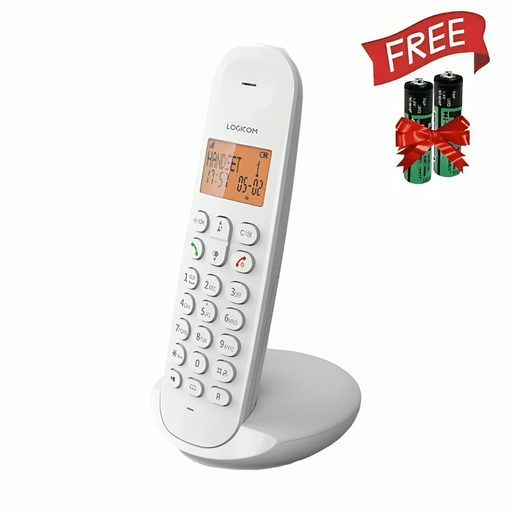 Téléphone Fixe Sans Fil ILOA 150 Blanc + 2 Piles Incluses Gratuit thumbnail 1
