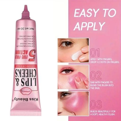 Magic Blush Pour Les Lèvres Et Les Joues thumbnail 4