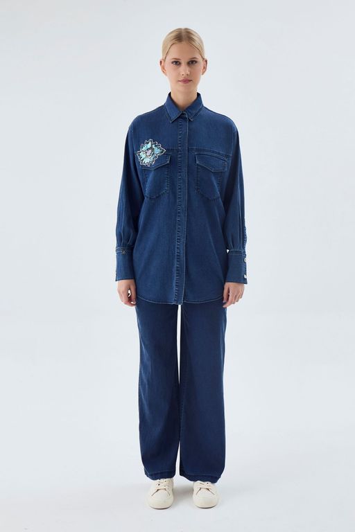 Chemise en jean thumbnail 1