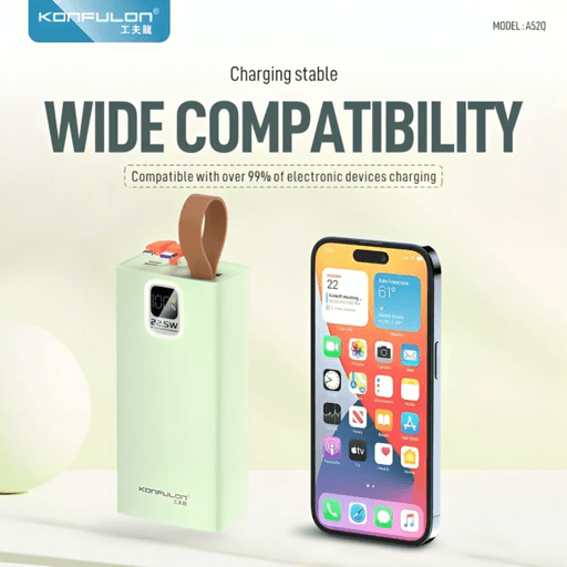 Power Bank A52Q – 30000mAh | 22.5W Super Fast Charging + PD20W (Couleur Aléatoire) thumbnail 5