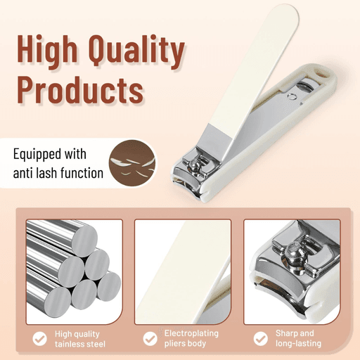 Kit Coupe-Ongles Professionnel 7 Pièces - Manucure et Pédicure thumbnail 4