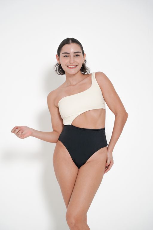 Swimwear - Black & Cream thumbnail 1