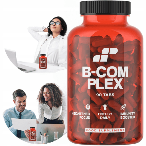B-Complex 90 Tabs - Complexe de Vitamines B, Énergie, Concentration & Beauté thumbnail 2