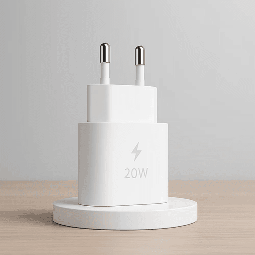 Adaptateur de Charge Rapide VT-07 – 20W USB-C Power Adapter, Couleur Blanc thumbnail 1