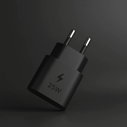 Adaptateur de Charge Rapide VT-08 – 25W USB-C Power Adapter, Couleur Noir thumbnail 1