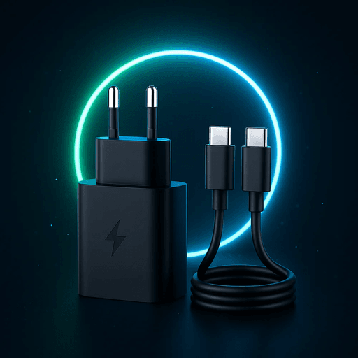 Chargeur Rapide VT-02 – USB-C to USB-C 45W, Noir, Compatible Type-C & Lightning thumbnail 1
