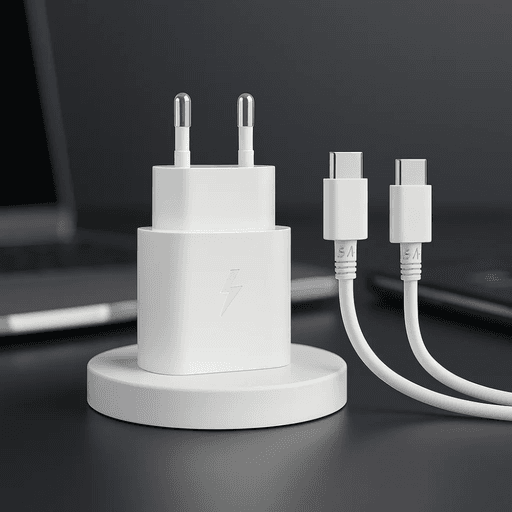 Chargeur Rapide VT-05 – 20W USB-C to USB-C Power Adapter, Couleur Blanc thumbnail 2